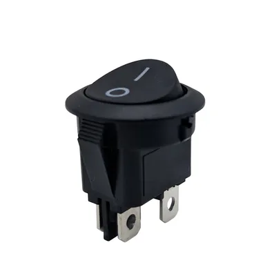 High Quality Dpst 4p on off Black Round Rocker Switch