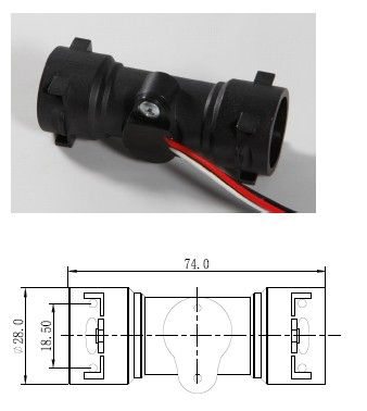 Chsc 2.001.080 Axial Straight Head Water Flow Sensor