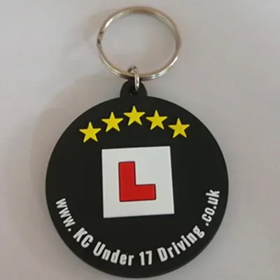 Custom Letter L PVC Key Chain for Taxi Promotion Gift