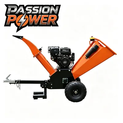 Astilladora Passionpower 15HP 120mm Mulcher Shredder Trituradora De Madera Machine Wood Chipper for Sale