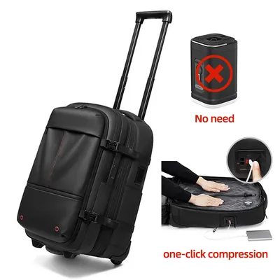 New Luxury Waterproof Tsa Lock 17" Laptop One-Click Vacuum Valve Travel Backpack