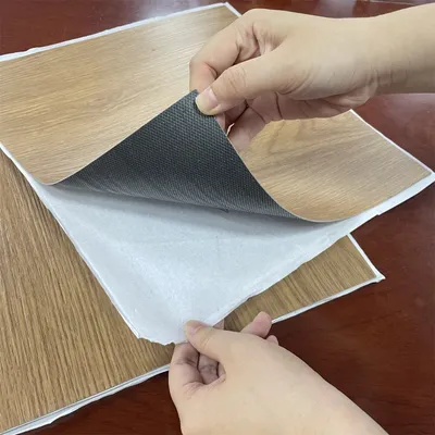 PVC Lvt Flooring Sticker Self-Adhesive Waterproof Decorative Vinyl Plank Flooring for Home Office Commercial Use
