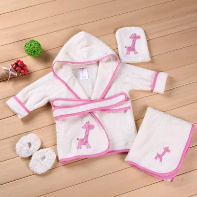 Designs Animal Modeling Baby Bathrobe Baby Hooded Towel