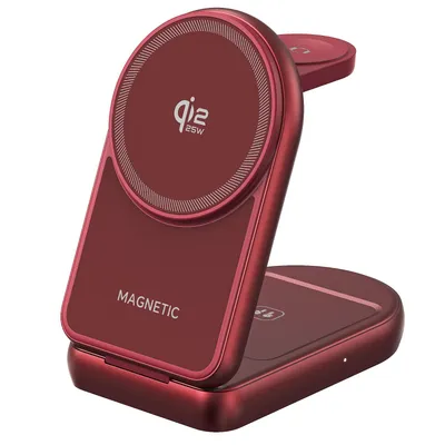 Fast Charging Mobile Phone Magnetic Lazy Holder Gift Features Qi2.2 Wireless Charger