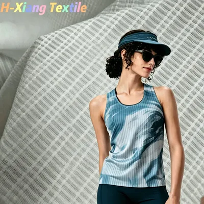 T271tb6 Jacquard Quick-Drying Running Suit Fabric