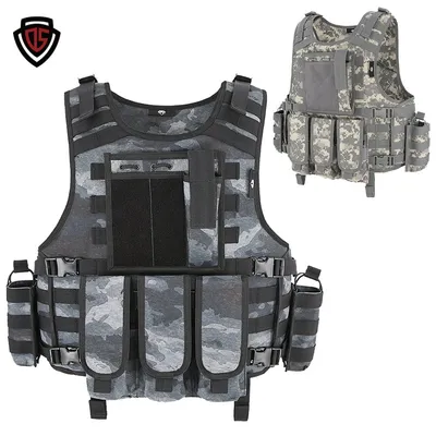 Double Safe Tactical Camouflage Vest for Hunting Safety
