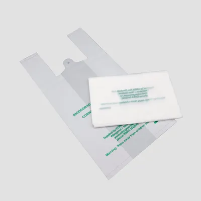 100% Biodegradable and Compostable T-Shirt Bag