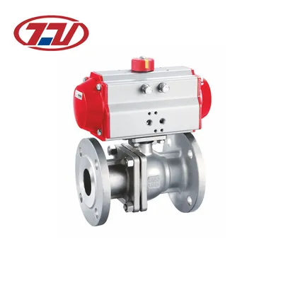 Stainless Steel 2PC Electric Trunnion Flange Ball Valve for Chemical Plant