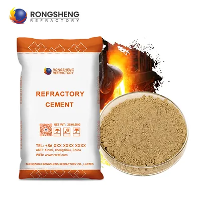 Rongsheng High Temperature Calcium Aluminate Cement Ca50 Ca60 Ca70 Ca80 High Alumina Cement Refractory Mortar for Castable