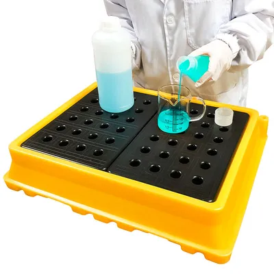 Tabletop Plastic Lab Spill Containment Tray for Chemical Pans