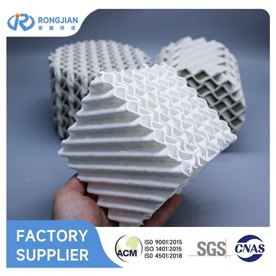 125y-700y Ceramic Corrugated Structured Packing for Sulphuric Acid Absorption Column Tower