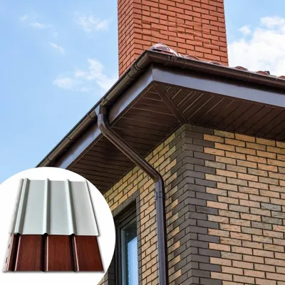 PVC Soffit Board Wood Look Waterproof Vented Anti-Aging Outdoor Soffit Panel