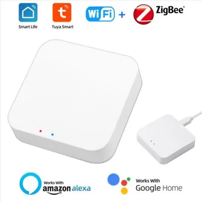 Tuya Zigbee Smart Hub Gateway Smart Home Bridge Smart Life APP Wireless Remote Control Works with Alexa Google Home