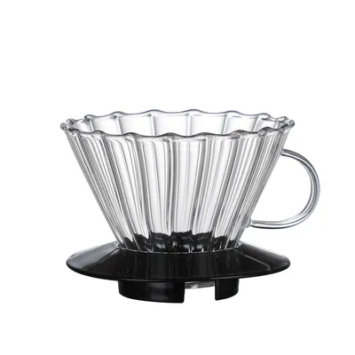 Glass Coffee Dropping Dripper Brewing Filter Heat Resistant Drip Funnel
