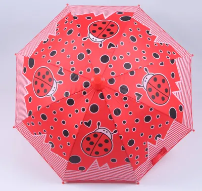 Ladybird Kids Polyester Straight Umbrella for Girl