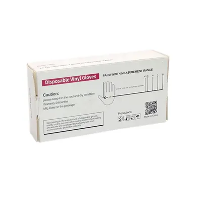 Glossy Finish Disposable Gloves Packaging Box Attractive Design Disposable Glove Packaging Box