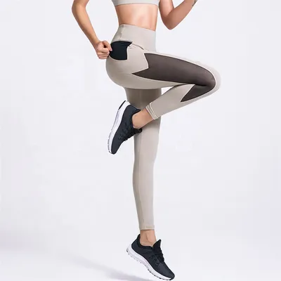 Fashionable Mesh Workout Active Leggings Gym Wear Girls' Pants Fitness Clothing Custom Logo Yoga Pants Apparel Factory