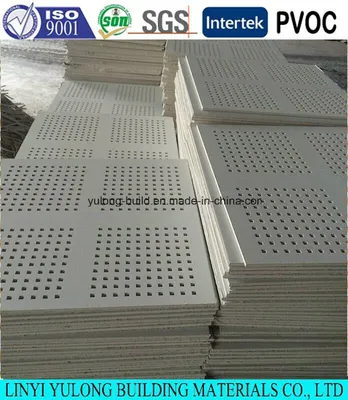 Acoustic Gypsum Board Ceiling Board