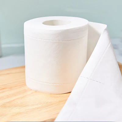 100% Natural Bamboo Pulp Toilet Paper Roll with White