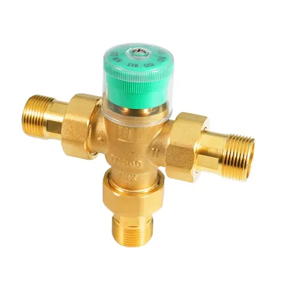 Bornic Thermostatic Valve 3 Way Boiler Brass Mixing Valve Floor Heating Accessories for Bathroom Shower System