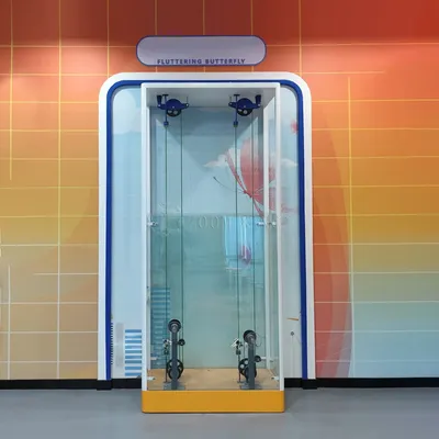 Flying Mechanical Butterfly: Mechanical Butterfly Model Controlled by Hand Wheel Science Exhibit Kids Museum Interactive Museum Customized Device Polarized Ligh