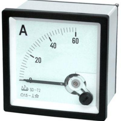 Panel Meters 72 Moving Coil Instrument Analog Panel Meter DC Ammeter