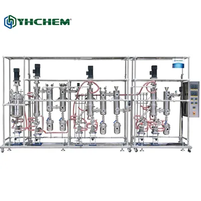 Stainless Steeel 3-Stage High Purification Wiped Film Distillation System