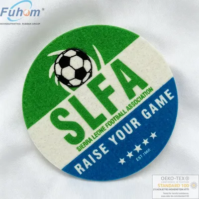 High Quality Heat Transfer Flocking Football Jersey Patch for Team Sportswear