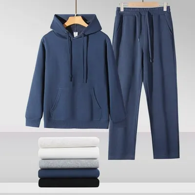 Premium Cotton Hoodie Set Heavyweight Tracksuit for Men & Women