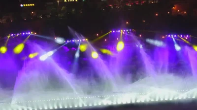 LED Light Decorative Multimedia Music Pool Fountain
