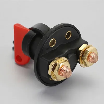 300A 12/24V Universal Battery Disconnect Switch Rotary Isolator Power Kill Switch with Keys for Marine ATV Vehicle