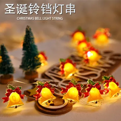 LED Christmas Bells Festive Atmosphere Christmas Tree Lights Strings