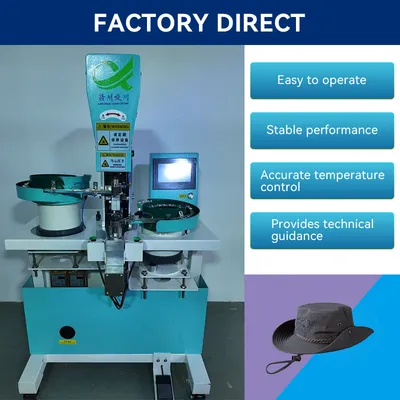 Automatic Servo Snap Button Attaching Machine for Hats