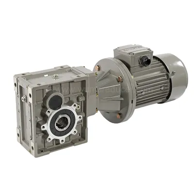 Self-Locking 1400 Rpm Flange Output Wkm Hypoid Gearbox Motor Speed Reducer for Washing Machine
