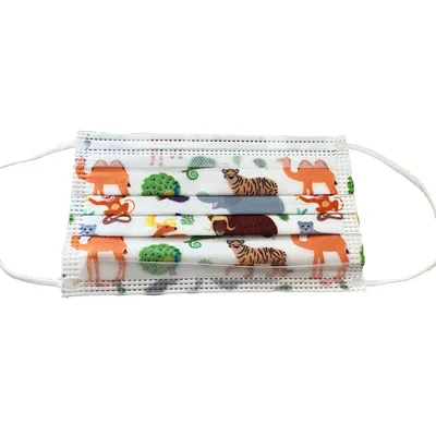 Kids Disposable Printed Face Mask Customized