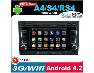 Sharingdigital with Bluetooth USB/SD TV iPod Rear Camera Auto Radio Car DVD for Audi A4