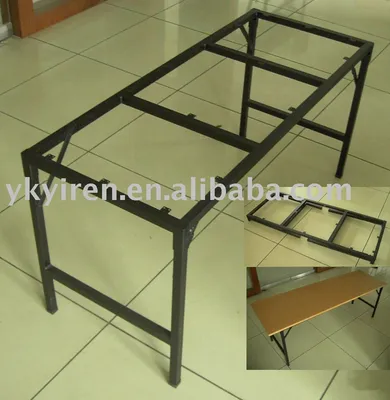 Wooden Steel Foldable Dining Table