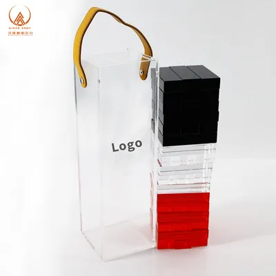 Custom Lucite Acrylic Building Blocks Game Acrylic Stacking Game Tumbling Tower Game