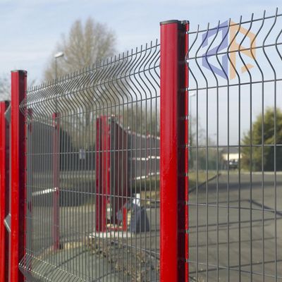 Outdoor Garden Fence 3D Security Fence with Peach Post