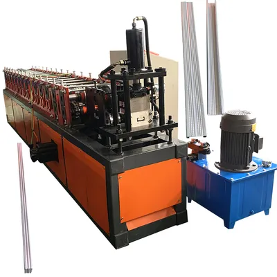 Mini C U Section Shaped Puline Steel Cold Roll Forming Machine Price Steel Frame Purlin Machine