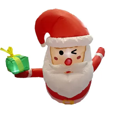Outdoor Christmas Decoration 8 FT Hanging Inflatables Climbing Santa Claus Blow