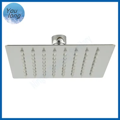 Stainless Steel 201 Shower Head Rainfall 15cm Square Head Shower