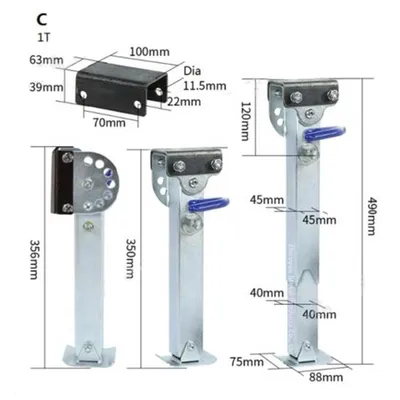 2000lbs Caravan Corner Steady RV Stabilizer Legs Heavy Duty Vehicle Trailer Parts & Accessories Steel Fabrication