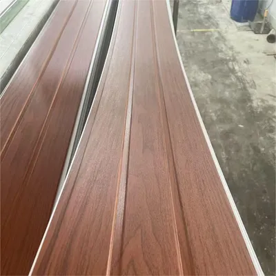 8mm Thick 250mm Width Plastic Sheet PVC Ceiling Panel Hollow Core Suspended Ceiling Board Laminated Hot Stamping Panel PVC Ceiling Tiles for Office