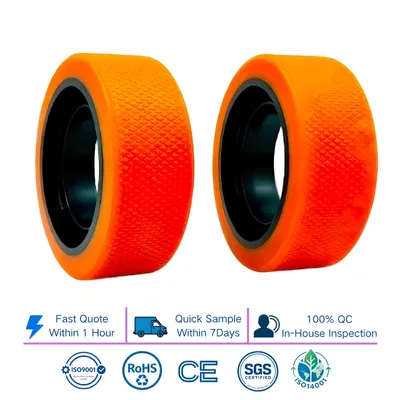 Industrial Non-Slip Agv PU Wheel ISO 9001 Certified ODM Agv PU Wheel