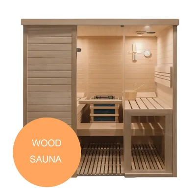 Outdoor Timber Cladding Steam Sauna Resistant to Deformation