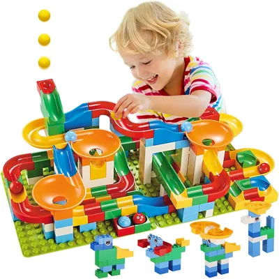 Building Blocks Run Race Track Stem Learning Toys Track for Kids