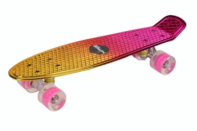 22" Plastic Penny Board with Chrome Plated with Gradient Color (GS-A2-X1P)
