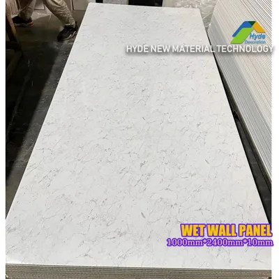 High Quality Interlocking Plastic PVC Bathroom Cladding 1 Meter Wet Shower Wall Panels for Commercial Household