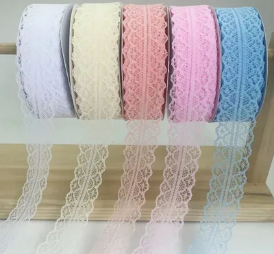 Manufacturers Wholesale 3cm Lace Ribbon Baking Cake Wedding Decoration Accessories Decorative Ribbon Packing Tape
